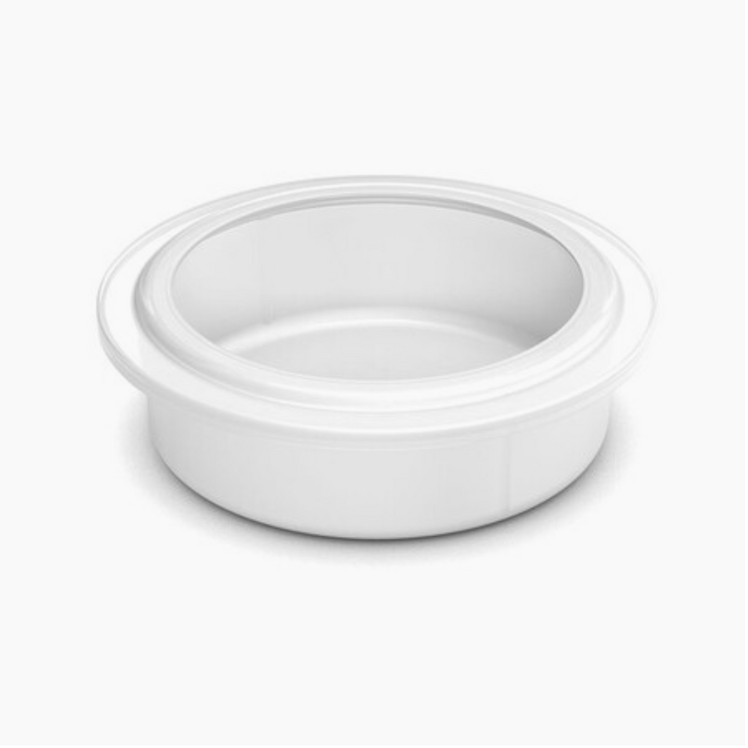 FRXSH® Chef Beaker Lid (Transparent-White, Single)